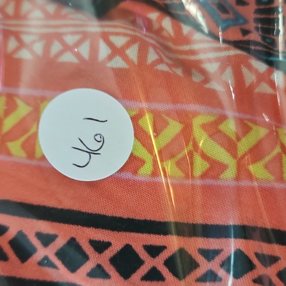 Ocean Drive Orange Smocked Mini Dress Sz M - Picture 8 of 9